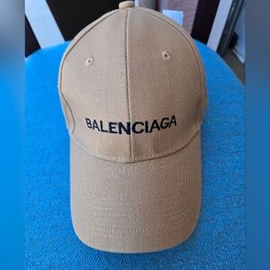 Brand New Balenciaga Beige Logo Cap